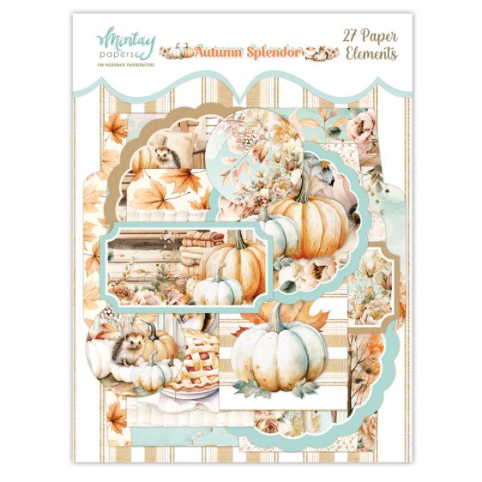 Ensemble de 27 éléments en papier, Collection Autumn splendor 