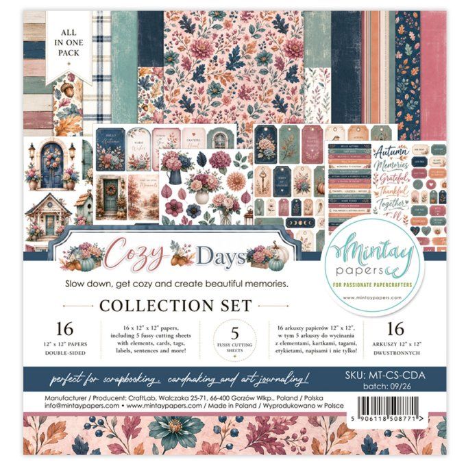 Ensemble de 16 pièces, Collection Cozy days