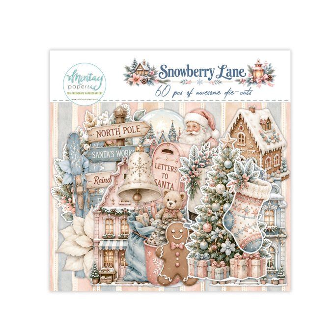 Ensemble de 60 ephemera en papier, Collection Snowberry lane