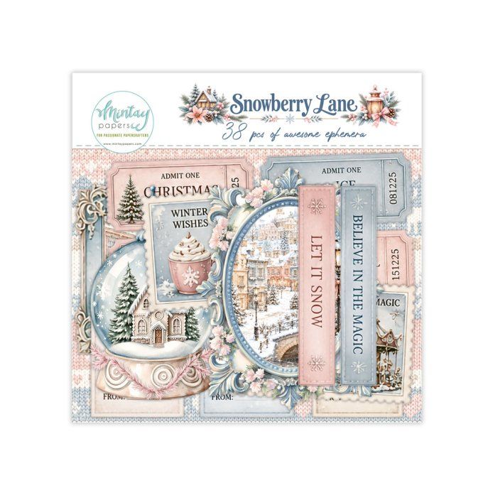 Ensemble de 38 ephemera en papier, Collection Snowberry lane