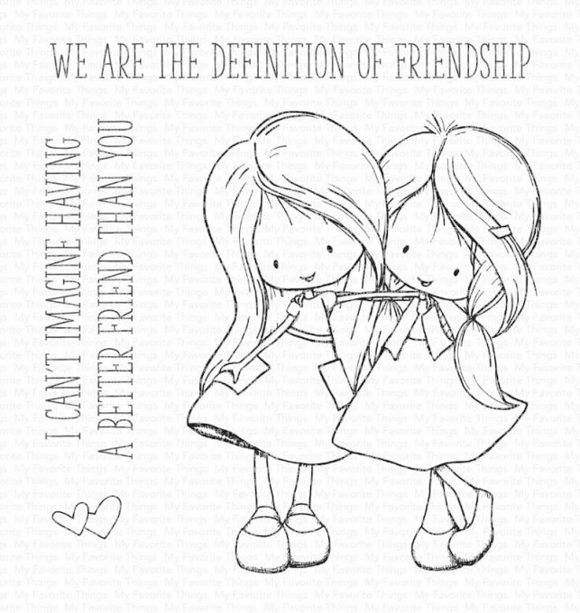 Ensemble de Tampons, MFT, Definition of friendship, dimension de la planche : 10x10cm