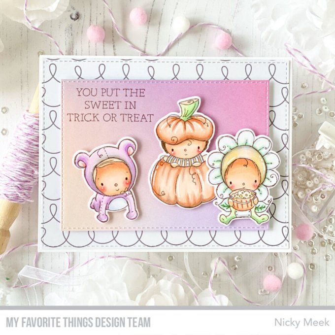 7 Tampons clears, Sweetest trick or treaters, My favourite things, dim. de la planche : 10x15cm env.