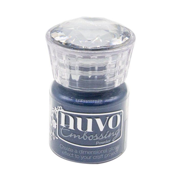 Nuvo, Poudre à embosser, à paillettes, couleur Blue depths