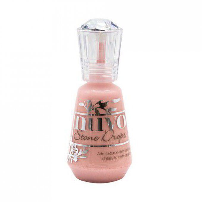 Nuvo, Stone drops - Rosebud pink