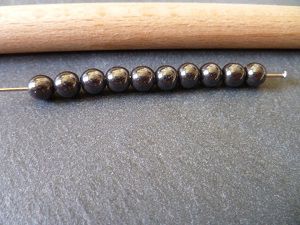 Perles en hématite, 6mm, x10