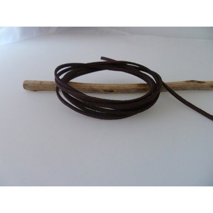 Suédine couleur café, vendue au mètre