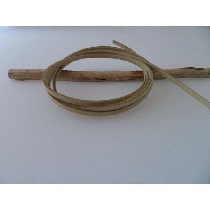 Suédine couleur beige, vendue au mètre