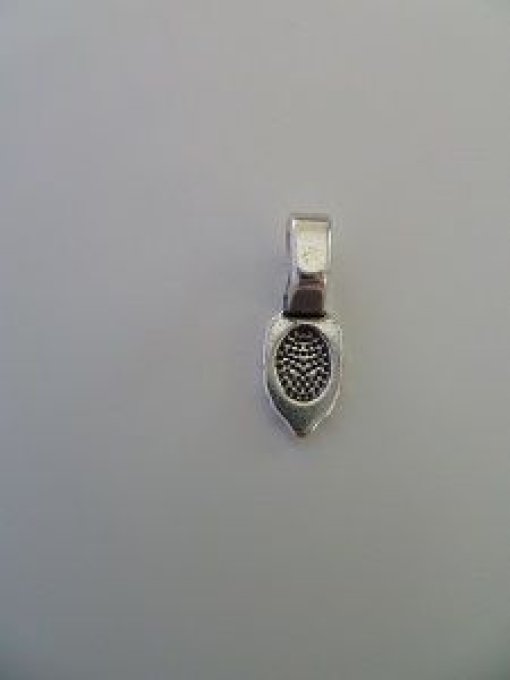 Bélière à coller, 25mm, métal argenté, à l'unité