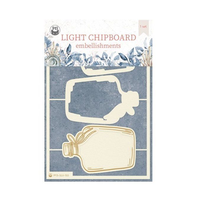 Chipboard, Sea la vie,  Piatek - dimension de la planche : 9x14cm environ