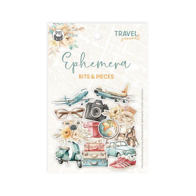 P13 - 13 die-cuts, Collection Travel journal, 240gsm