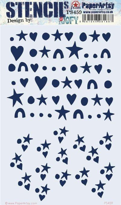 Pochoir - PaperArtsy - Dimension : 15.7x24cm environ