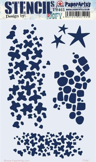 Pochoir - PaperArtsy - Dimension : 15.7x24cm environ