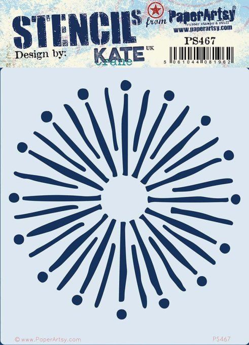 Pochoir - PaperArtsy - Dimension : 16x18cm environ , Kate Crane 