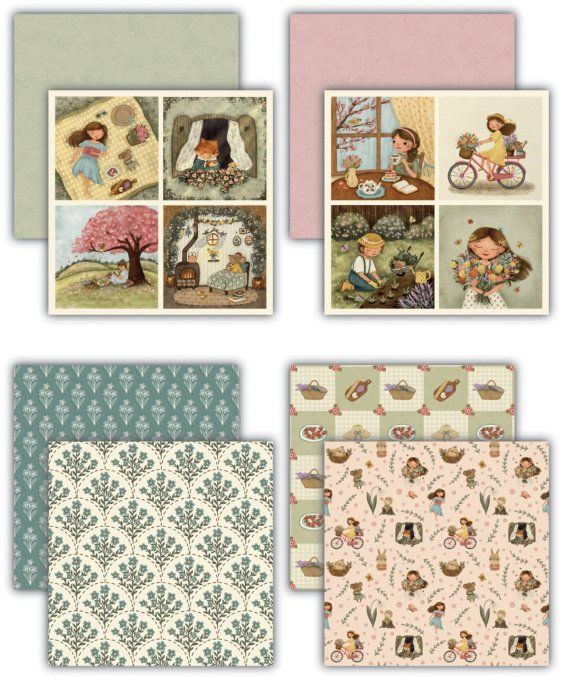 36 feuilles, Craft consortium - Olivia's Wildflower Adventure - 20x20cm