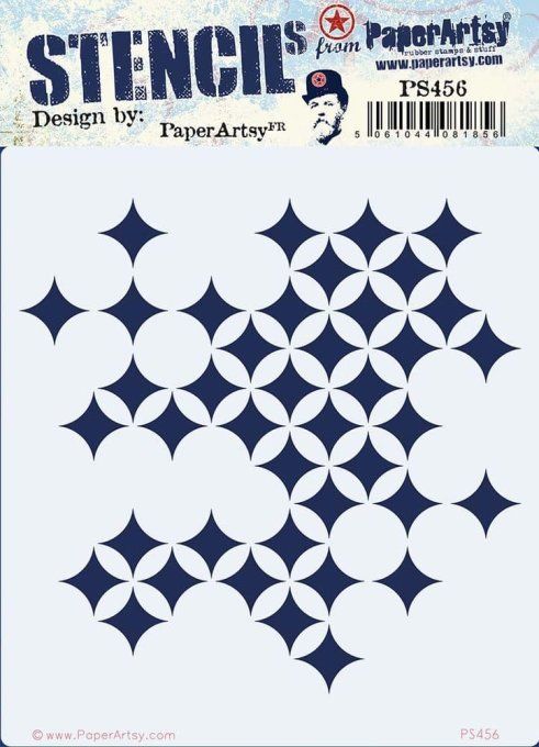 Pochoir - PaperArtsy - Dimension : 15.5x17cm environ