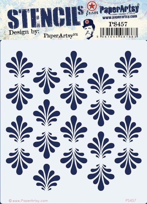 Pochoir - PaperArtsy - Dimension : 15.5x17cm environ