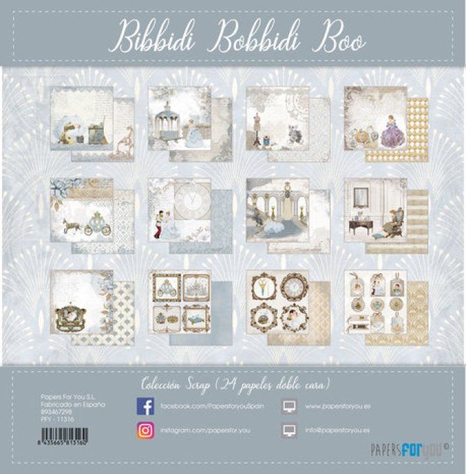 Collection Bibbidi Bobbidi Boo, PapersForYou, 15x15cm - 24 pages