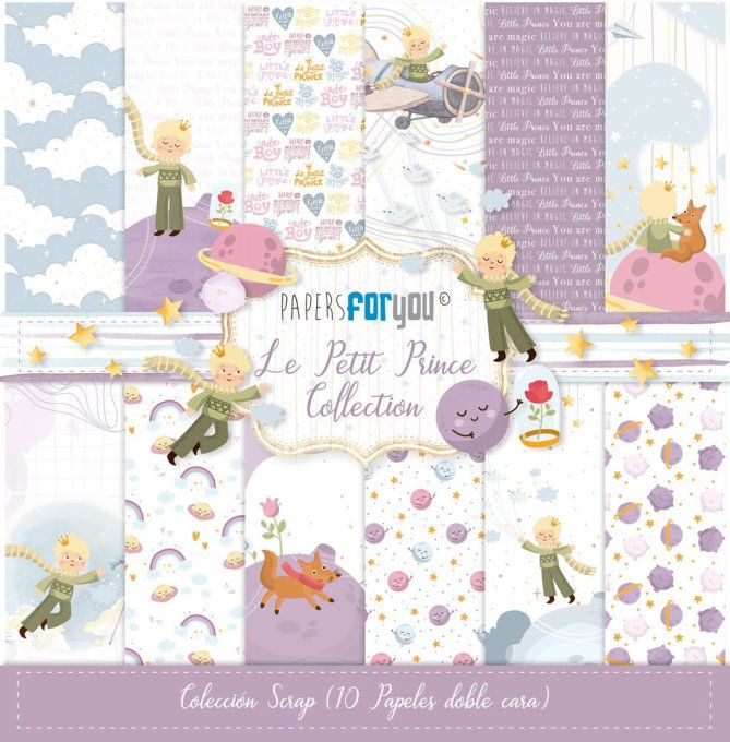 Collection Le petit prince, PapersForYou, 30x30cm - 10 pages 