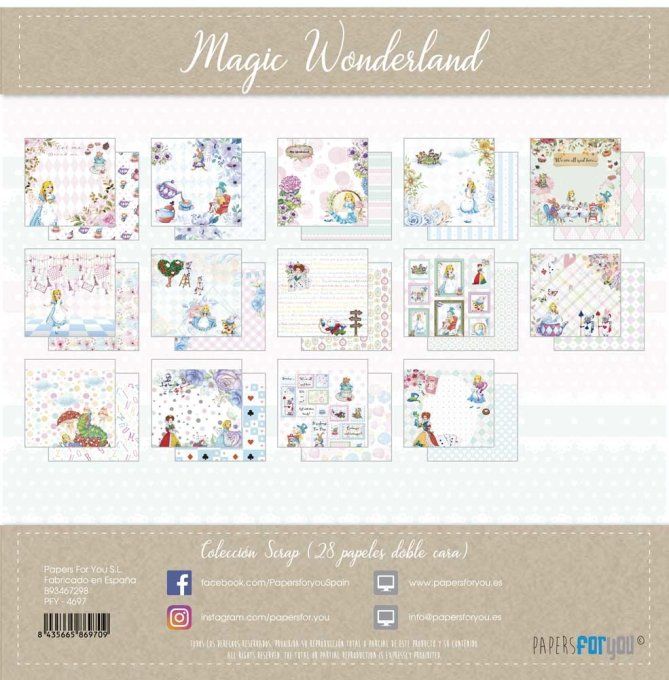 Collection Magic wonderland, PapersForYou, 15x15cm - 28 pages