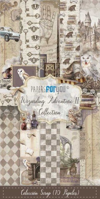 Collection Wizarding adventure II, PapersForYou, 15x30cm - 10 pages