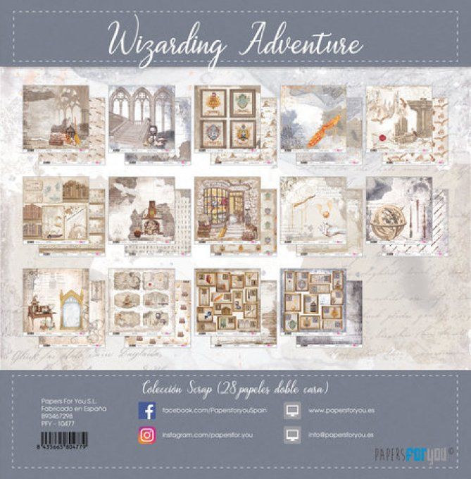 Collection Wizarding adventure, PapersForYou, 15x15cm - 28 pages