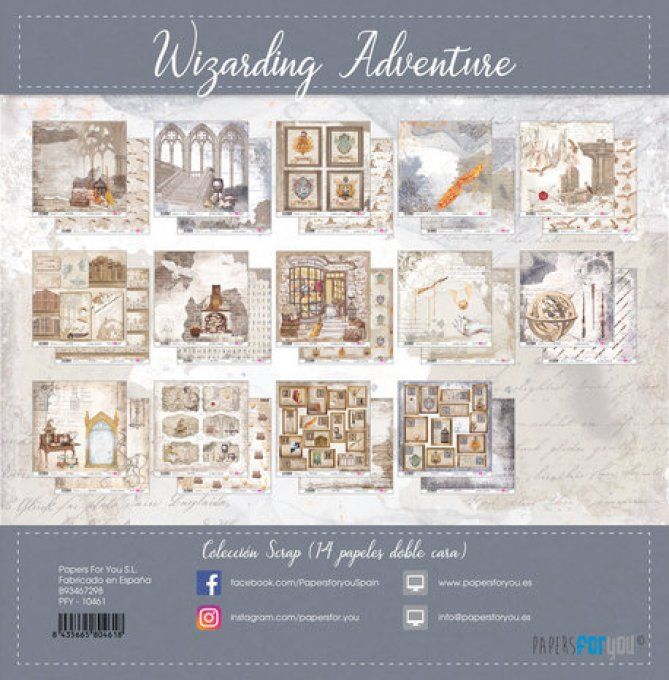 Collection Wizarding adventure, PapersForYou, 30x30cm - 14 pages