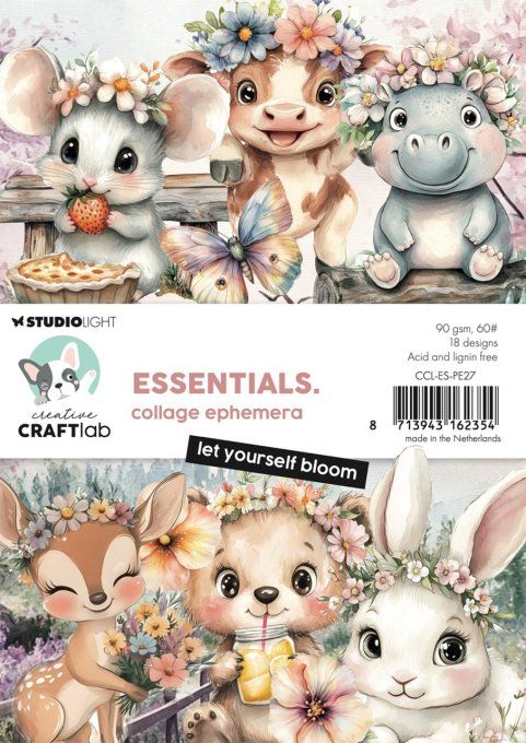 StudioLight, Craftlab - 18 designs, Die-cuts Ephemera - Let yourself bloom