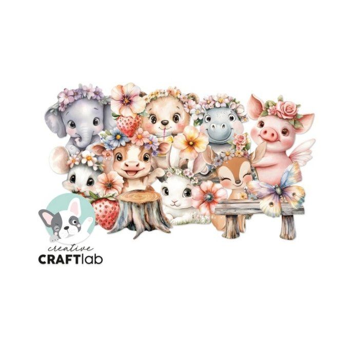 StudioLight, Craftlab - 18 designs, Die-cuts Ephemera - Let yourself bloom