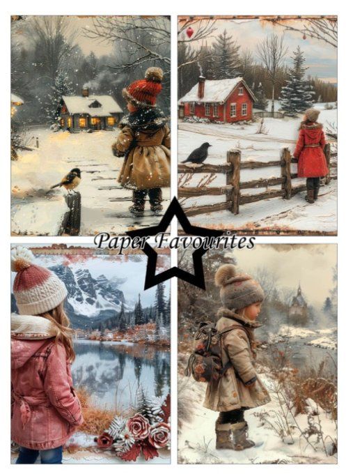 Paper Favourite - format A6 - Silent winter, 200gsm 