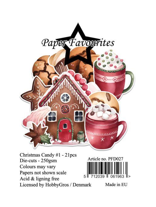 21 Die-cuts, Paper Favourites - Christmas candy 