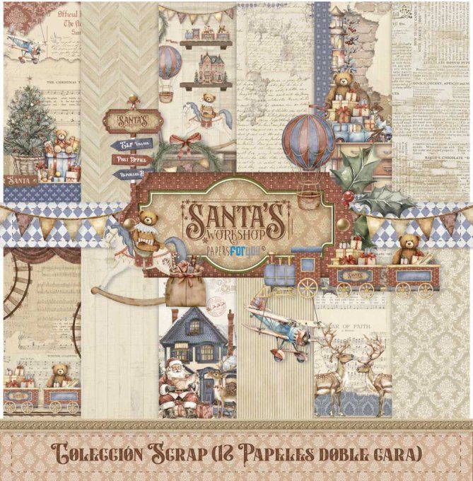 Collection Santa's Workshop, PapersForYou, 30x30cm - 12 pages 