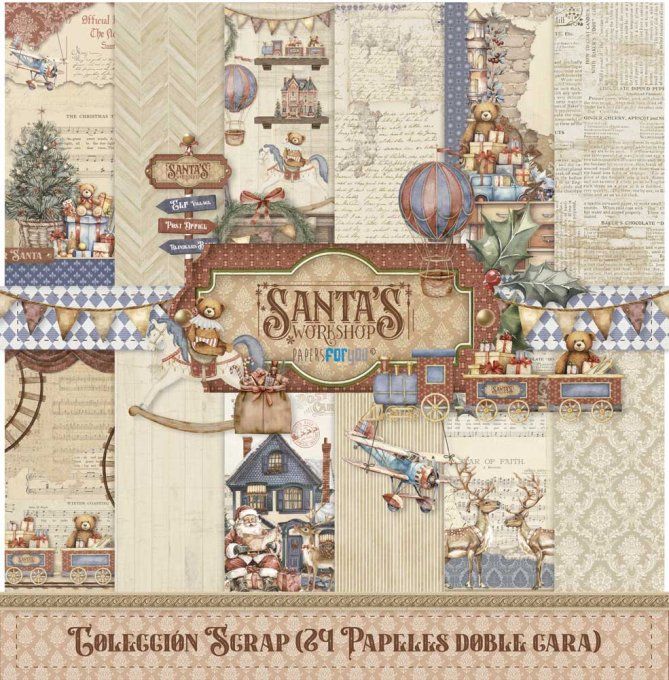 Collection Santa's Workshop, PapersForYou, 15x15cm - 24 pages