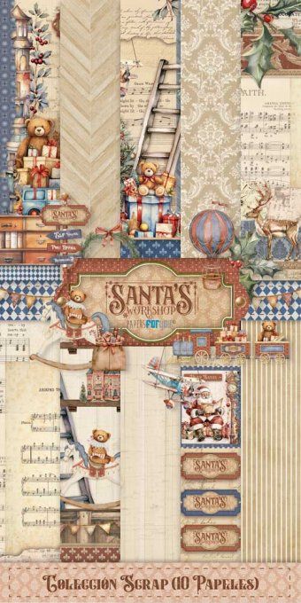 Collection Santa's Workshop, PapersForYou, 15x30cm - 10 pages