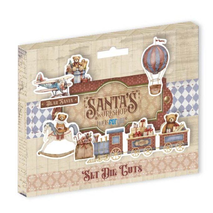 Collection Santa's Workshop, 17 die-cuts, PapersForYou
