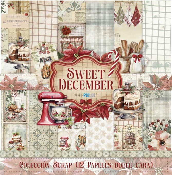 Collection Sweet December, PapersForYou, 30x30cm - 12 pages 