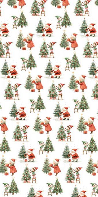 Collection Santa & Friends, PapersForYou, 15x30cm - 10 pages