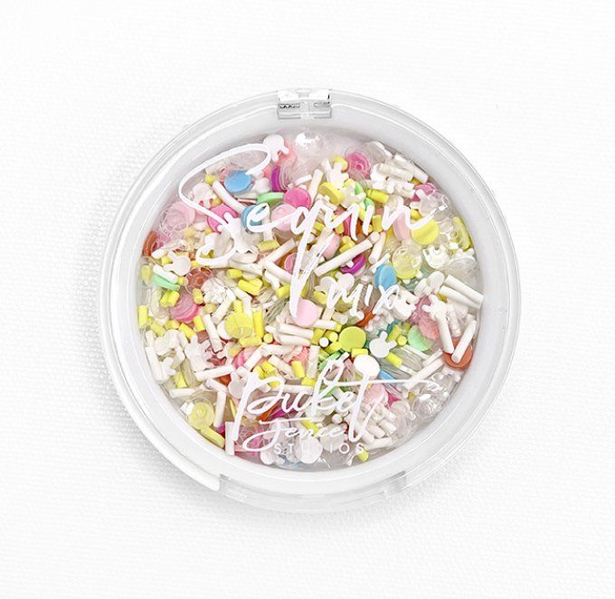 Mélange de sequins et mix, Peter cotton tail, de différentes tailles - 14g