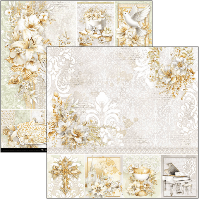 Ciao Bella, collection Blessing day - 30x30cm - 12 feuilles - 190gsm 