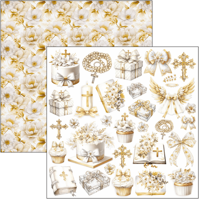 Ciao Bella, collection Blessing day - 30x30cm - 12 feuilles - 190gsm 