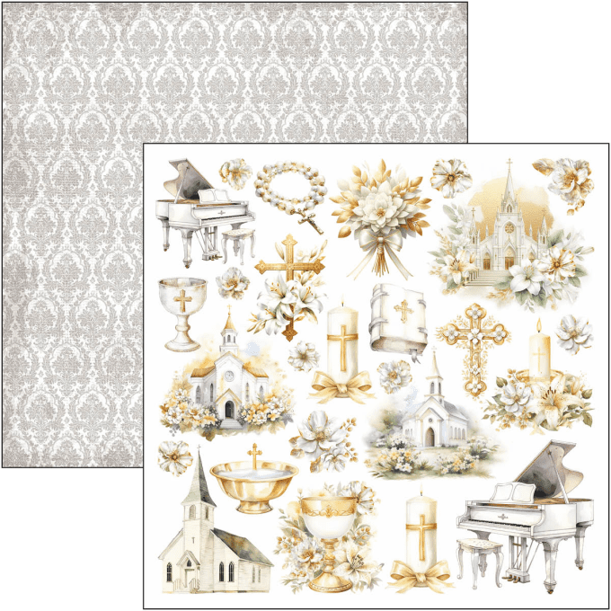 Ciao Bella, collection Blessing day - 30x30cm - 12 feuilles - 190gsm 