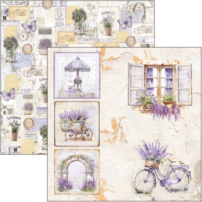 Ciao Bella, collection Morning in Provence -  30x30cm - 12 feuilles - 190gsm