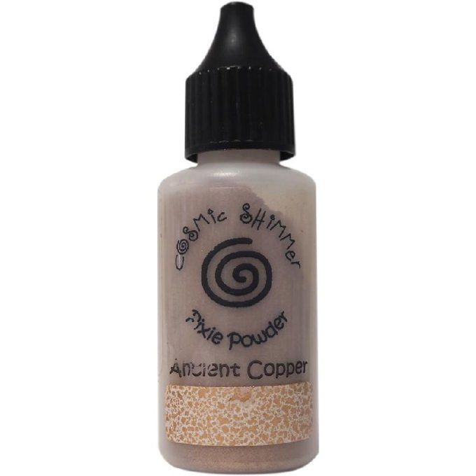 Cosmic Shimmer, Pixie powder, poudre pigmentée, Ancient copper - 30ml environ