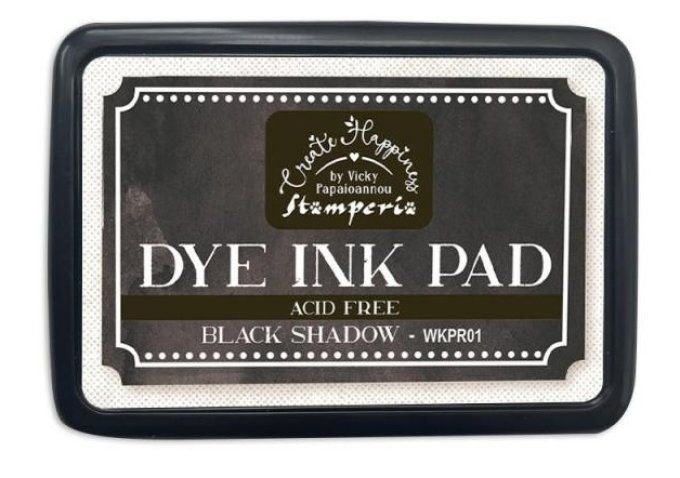 Stamperia, create happiness - couleur : black shadow (dye ink pad)