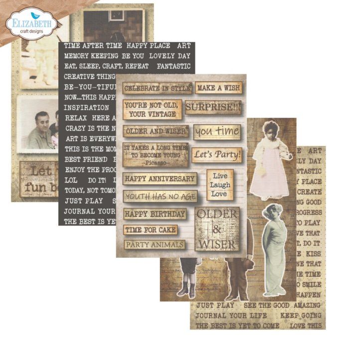 Elizabeth Craft - Journal Ephemera - format A5 