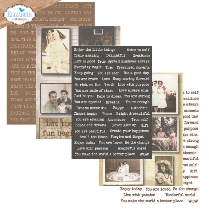 Elizabeth Craft - Journal Ephemera - format A5 