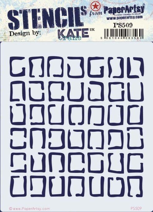 Pochoir - PaperArtsy - Dimension : 16x18cm environ - Kate Crane