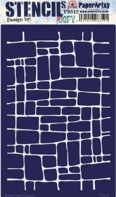 Pochoir - PaperArtsy - Dimension : 16x23.5cm environ 