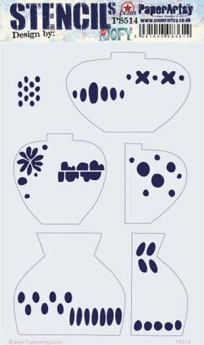 Pochoir - PaperArtsy - Dimension : 16x23.5cm environ