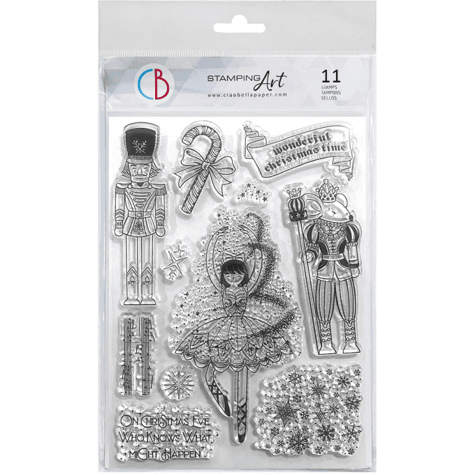 Planche de 11 tampons, Ciao Bella - The Nutcracker - Dim. de la planche : 14.5x21cm