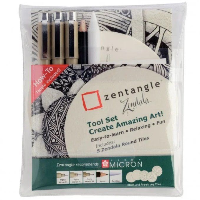 Sakura, Zentangle, Zendala tool set